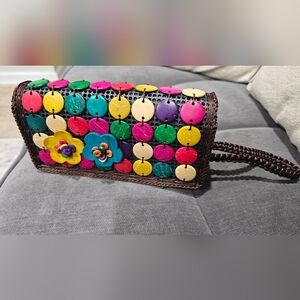 Colourful Handmade Floral Women's Bag